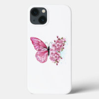 Flower Butterfly with Pink Sakura