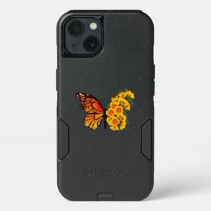Flower Butterfly with Yellow California Poppy