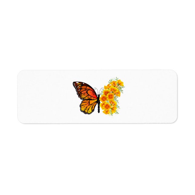 Flower Butterfly with Yellow California Poppy (Front)