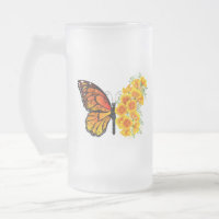 Flower Butterfly with Yellow California Poppy