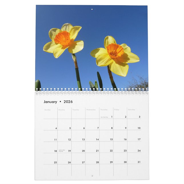 Flower Calendar 2013 (Jan 2026)