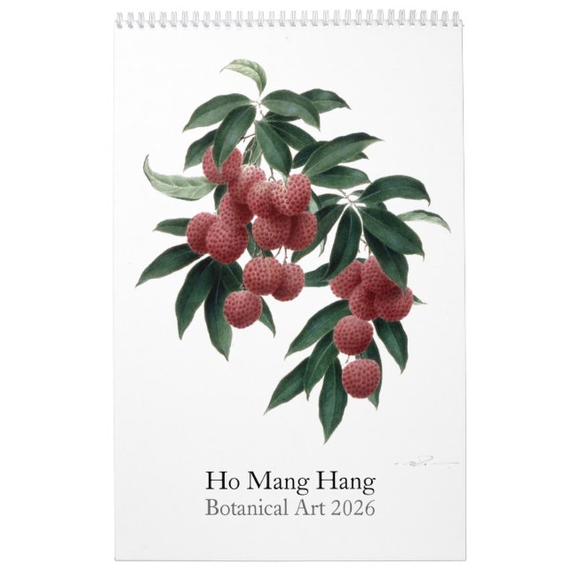 Flower calendar by Ho Mang Hang 2026 (Cover)