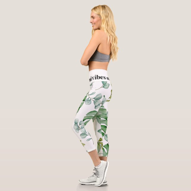 flower capri leggings (Left)