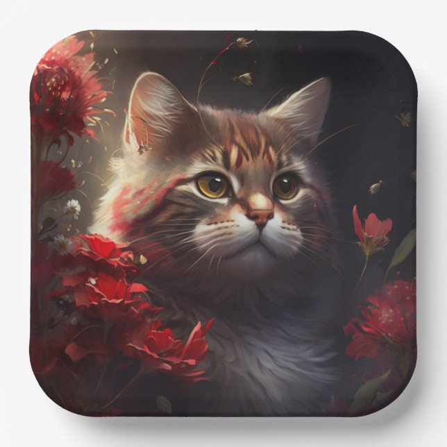 Flower cardboard plate (Front)