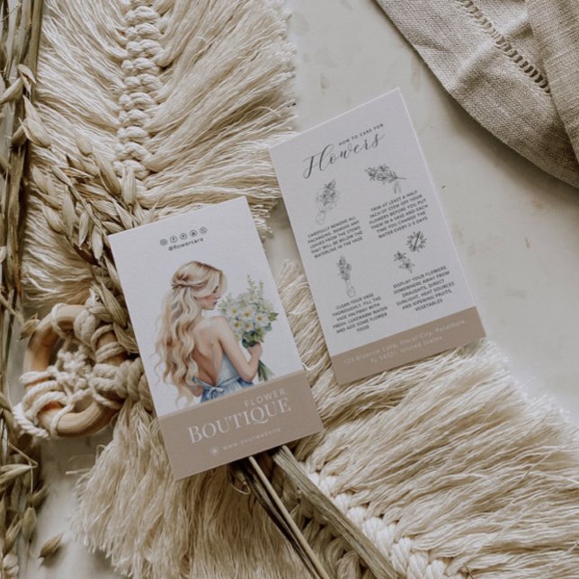 Flower Care Hang Tag Florist Card (Creator Uploaded)