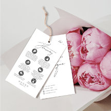 Flower Care Hang Tag Florist Card With Logo