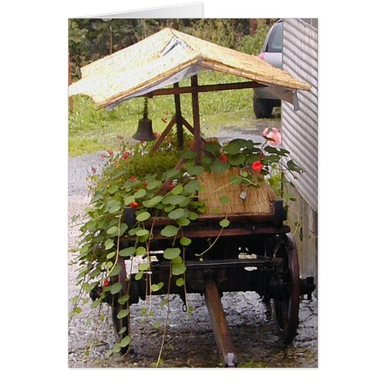 Flower Cart Card