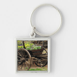Flower Cart Key Ring