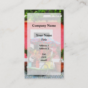 Flower Cart San Juan, Puerto Rico Business Card