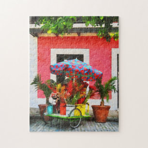 Flower Cart San Juan, Puerto Rico Jigsaw Puzzle