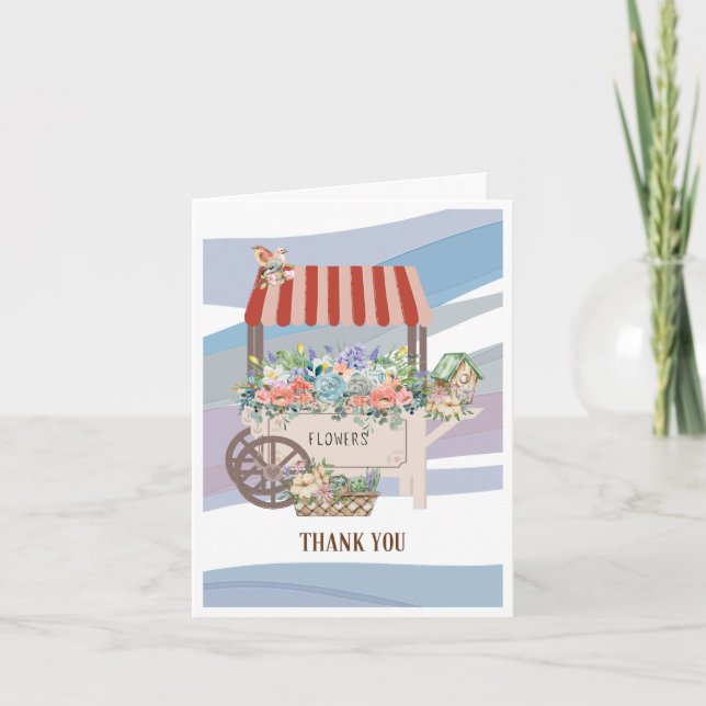 Flower Cart Thank You Card (Front)
