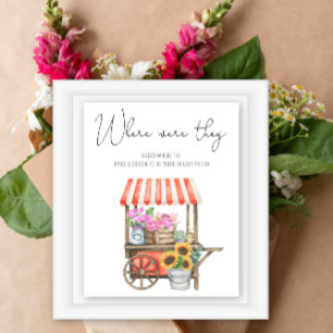 Flower cart themed bridal shower. Where Were They Poster