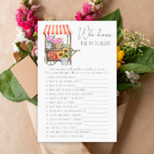 Flower cart - Who knows the bride best game