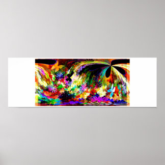 Flower Cascade Poster