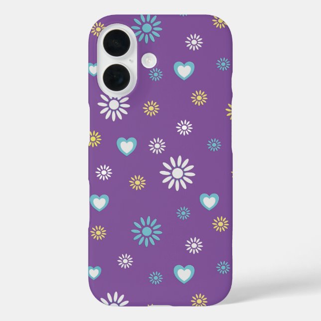Flower case Iphone 16  (Back)