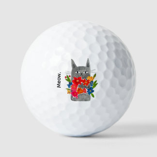 Flower Cat Golf Balls