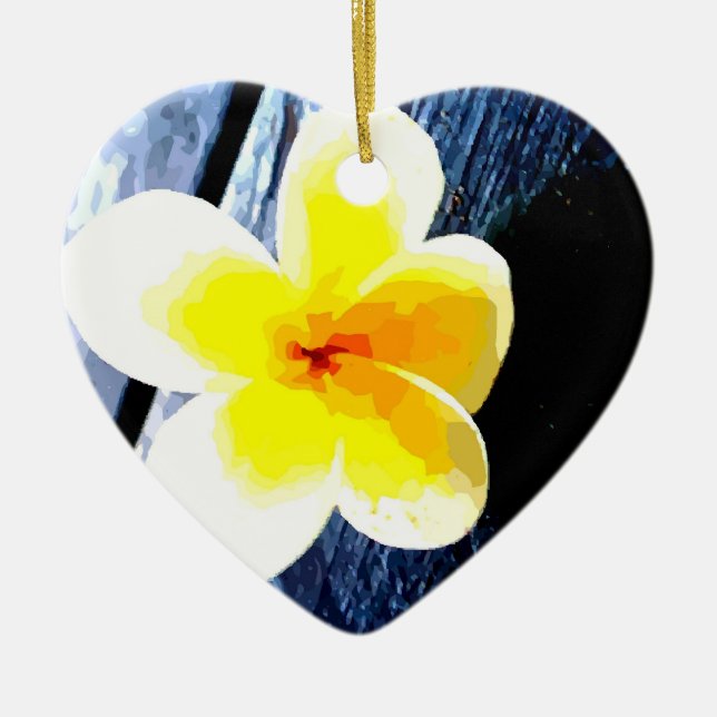 Flower Ceramic Tree Decoration (Front)