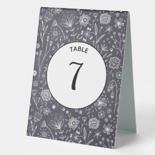 Flower Chalkboard Monochrome Modern