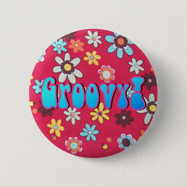 Flower Child 6 Cm Round Badge (Front)