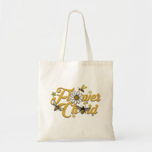 Flower child honeybee tote bag