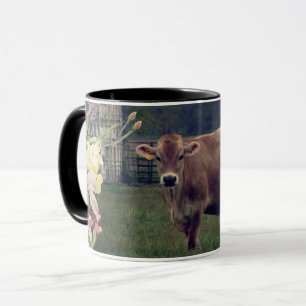 Flower Child Jersey Cow Mug