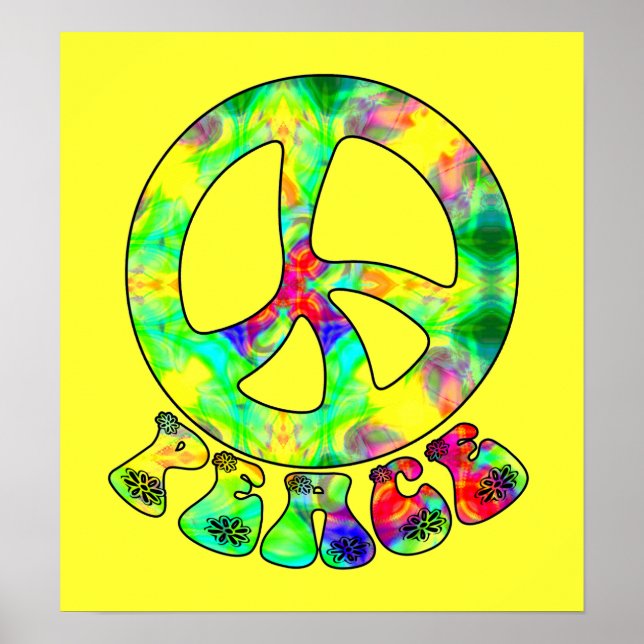 Flower Child Peace Poster (Front)