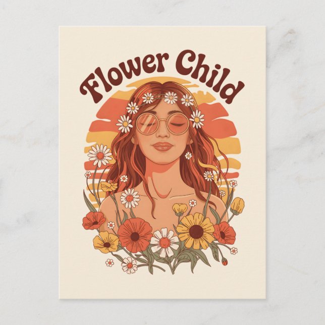 Flower Child Postcard (Front)