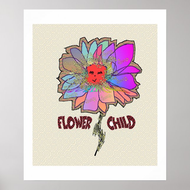 Flower Child Poster Print (Front)