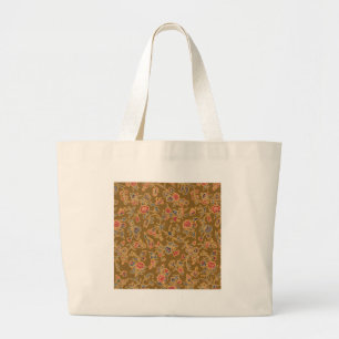 Flower Chintz Pretty Soft Floral Design Large Tote Bag