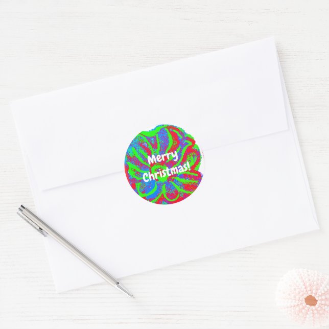 Flower Christmas Stickers (Envelope)