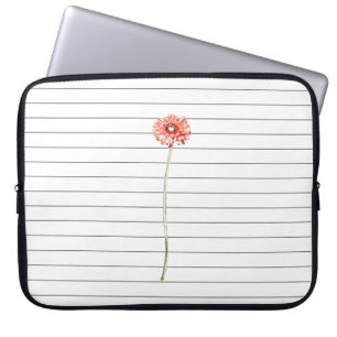 Flower Chrysanthemum Red Computer Laptop Sleeve