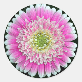 Flower Classic Round Sticker