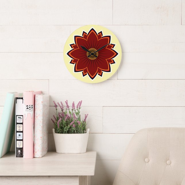 Flower Clock - Floral Design (Reading Room)