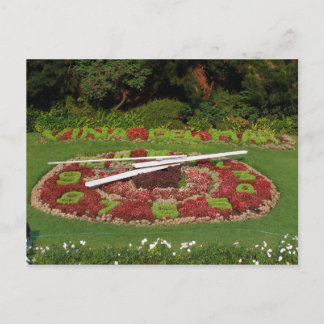 Flower Clock Postcard