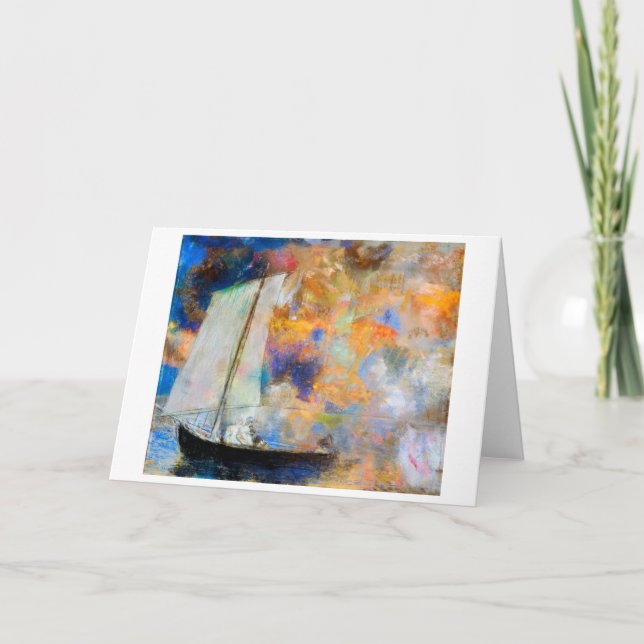 Flower Clouds, Redon Card (Front)