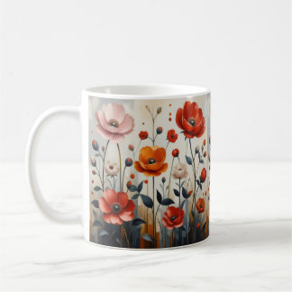 flower coffee mug