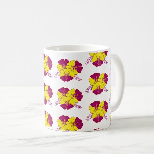 flower coffee mug (Front Right)