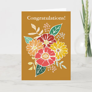 Flower Collage #6 Congratulations! Card