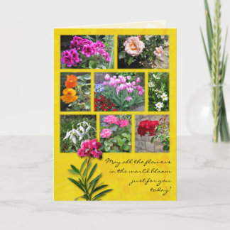 Flower Collage Card