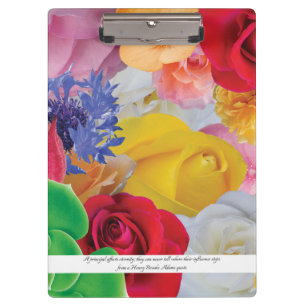 Flower Collage, for Principals - Clipboard