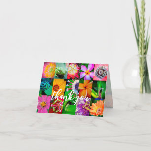 Flower Collage Garden Floral All Occasion Blank Card