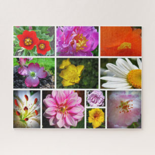 Flower Collage Jigsaw Puzzle