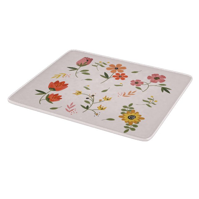 flower collection  cutting board (Corner)