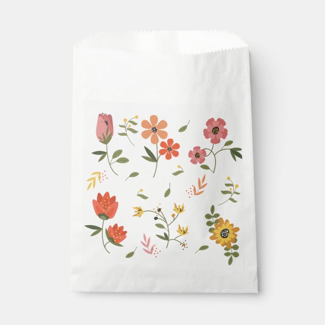flower collection  favour bags (Front)