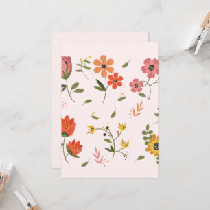 flower collection invitation