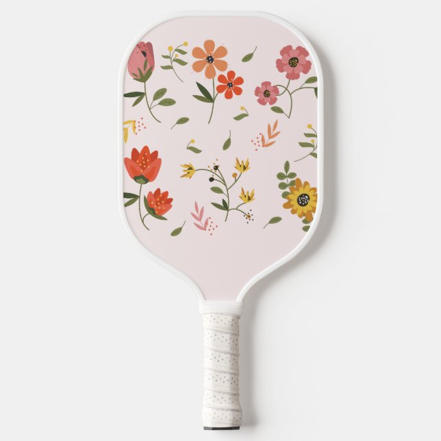 flower collection pickleball paddle (Front)