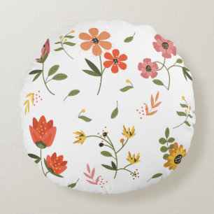 flower collection round cushion