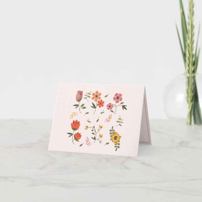 flower collection thank you card (Front)
