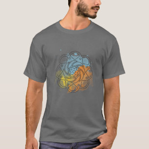 Flower Colorful Mandala Design Floral Pattern Whit T-Shirt