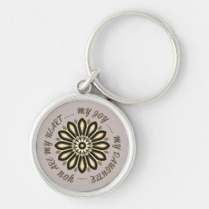 FLOWER COLOURFULL GIFT FOR MOM DAD SISTER SON BOSS KEY RING